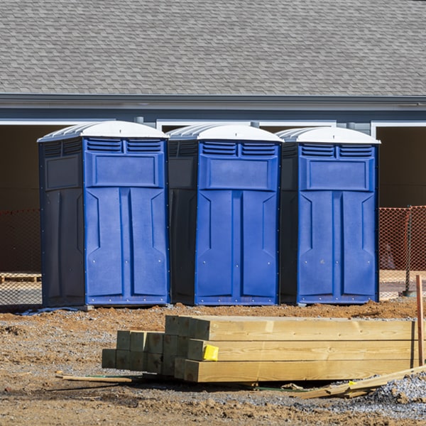 are there any restrictions on what items can be disposed of in the portable toilets in Aroma Park Illinois